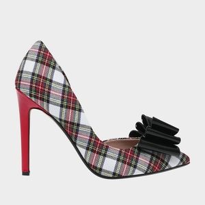 Betsey Johnson plaid heels